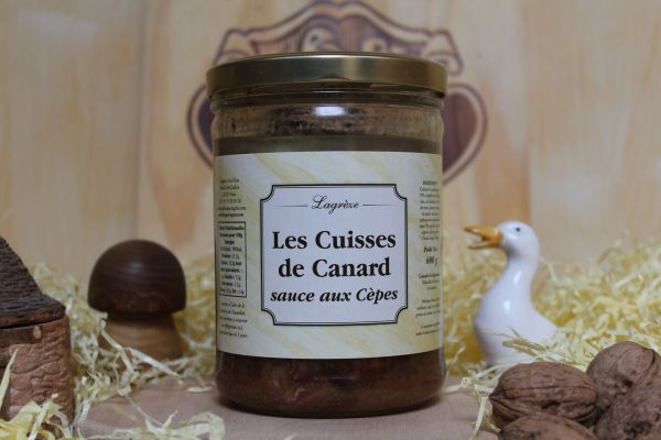 Lagrèze cuisses de canard sauce aux cèpes CCC600