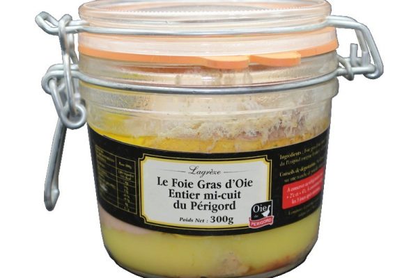 Lagrèze foie gras d oie entier mi cuit du perigord